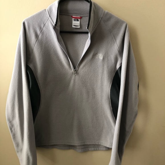 The North Face Tops - North Face Grey Half Zip
